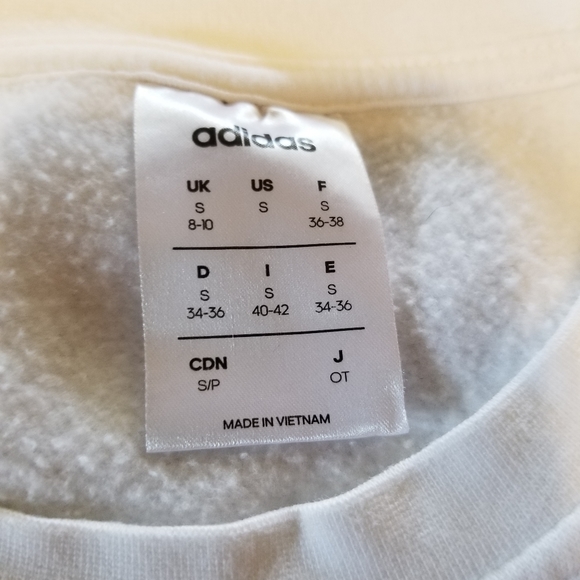 White and black Adidas sweater - Picture 3 of 3